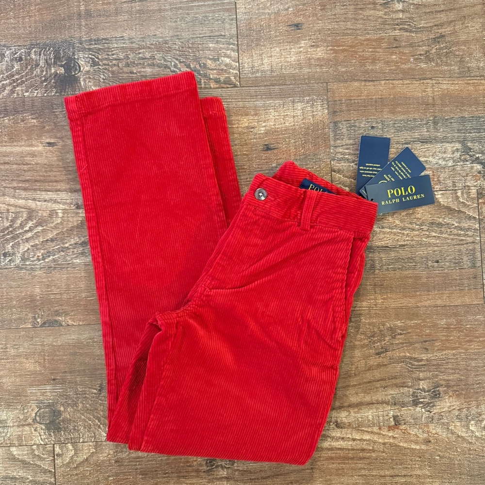 Polo Ralph Lauren Red Corduroy Pants